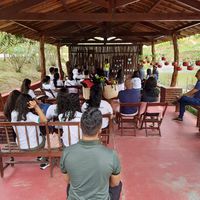 Palestra no engenho de cana de açúcar