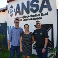 Visita à ANSA ( Giliard, Vãnia, Willian) 